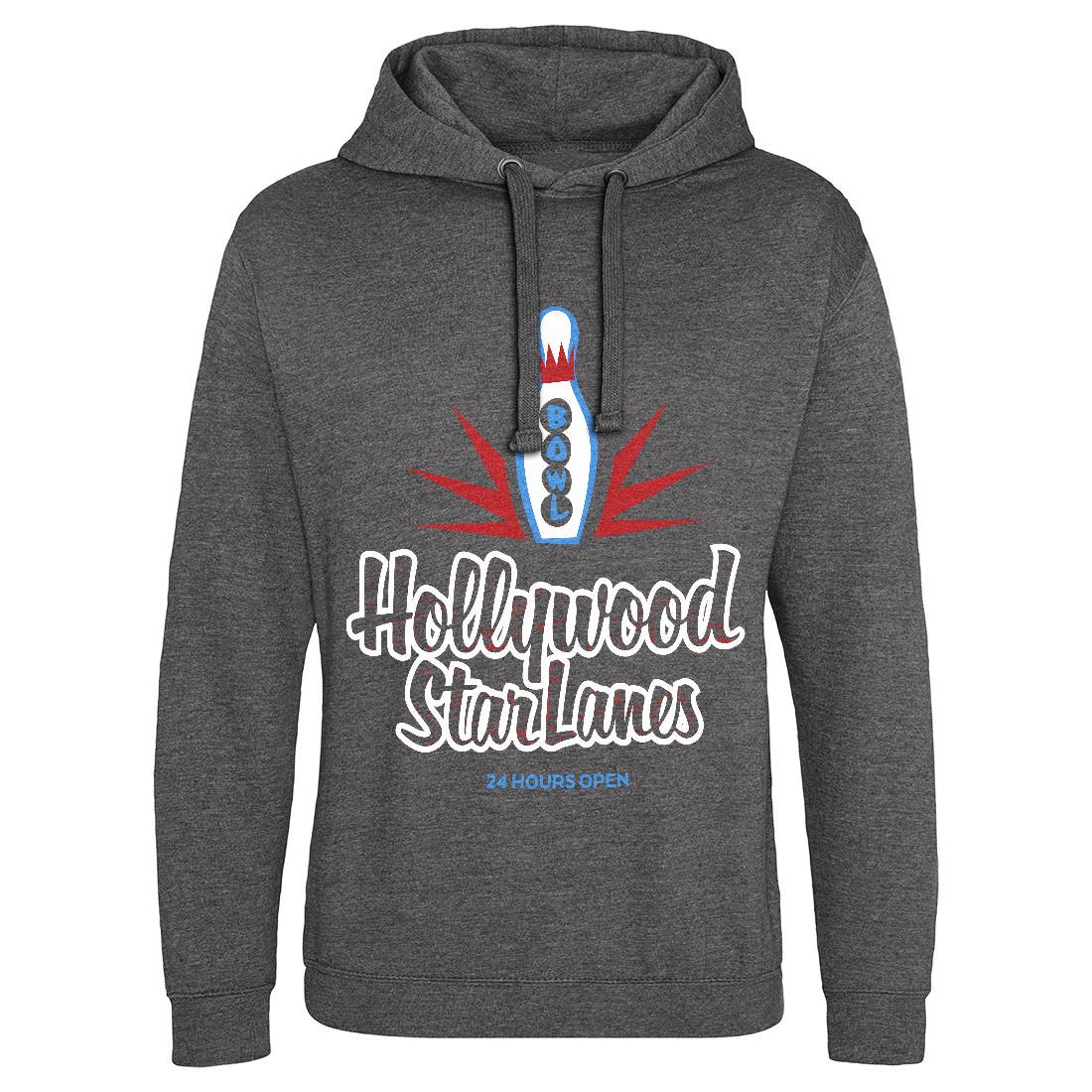 Hollywood Star Lanes Mens Hoodie Without Pocket Sport D359