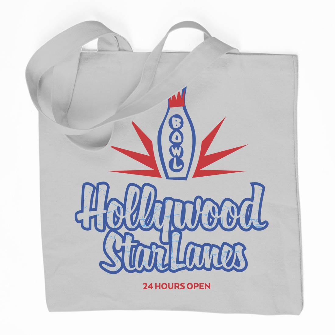 Hollywood Star Lanes Organic Premium Cotton Tote Bag Sport D359