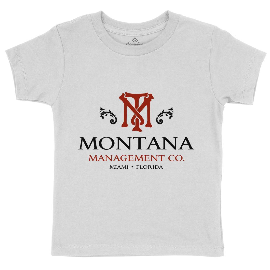 Montana Management Kids Crew Neck T-Shirt Retro D360