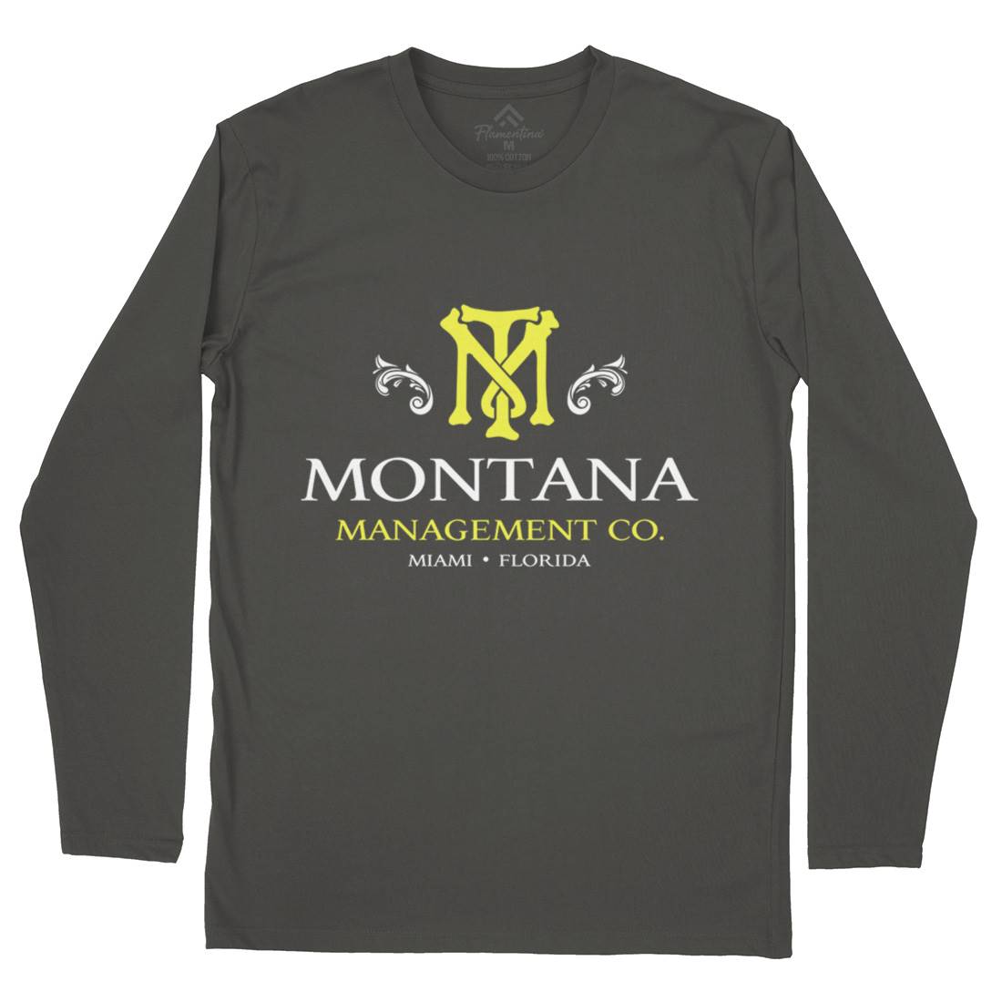 Montana Management Mens Long Sleeve T-Shirt Retro D360