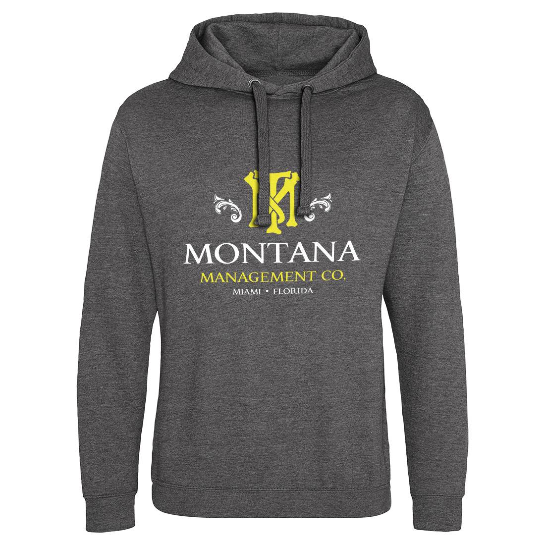 Montana Management Mens Hoodie Without Pocket Retro D360