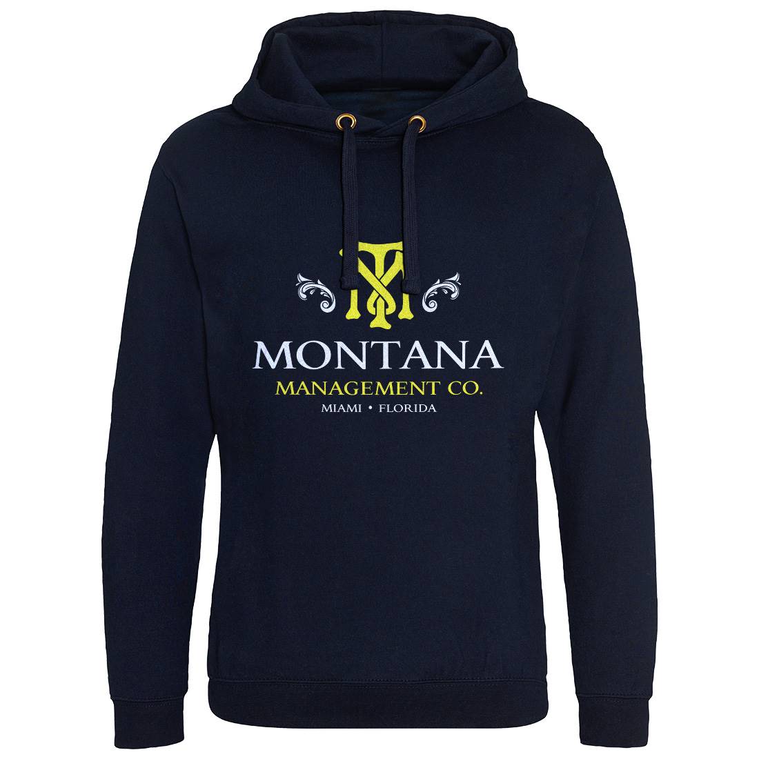 Montana Management Mens Hoodie Without Pocket Retro D360