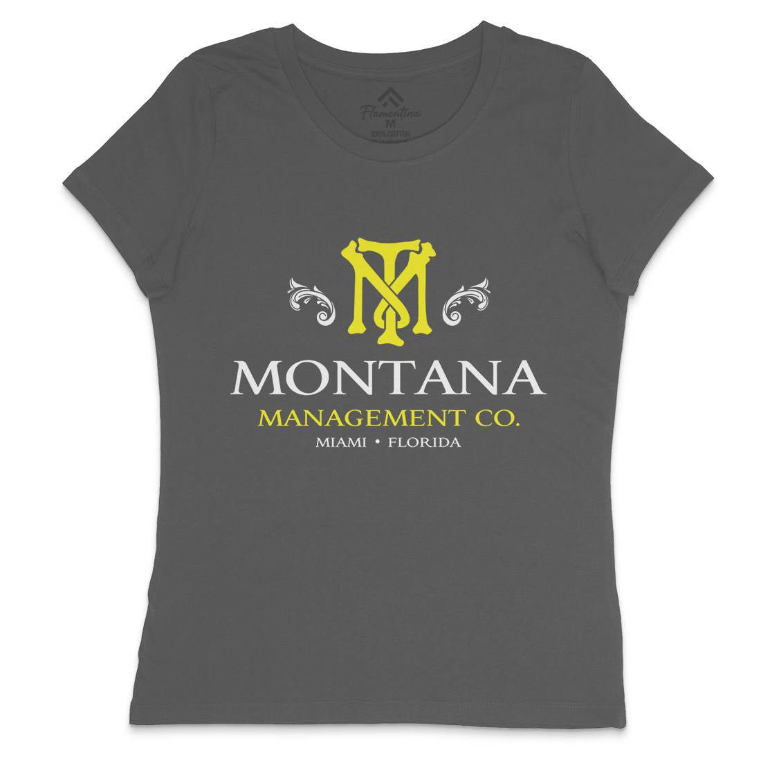 Montana Management Womens Crew Neck T-Shirt Retro D360