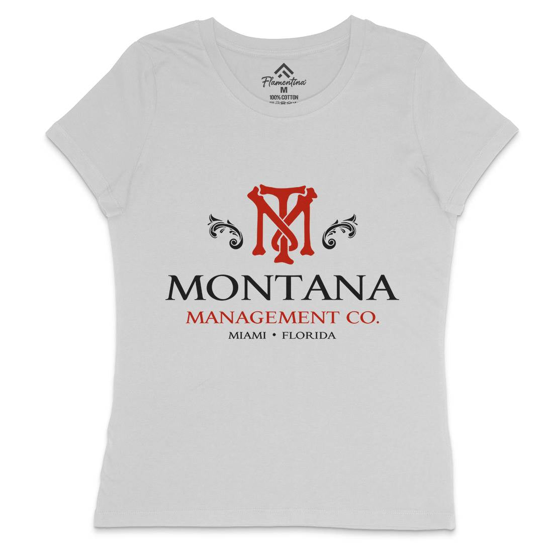 Montana Management Womens Crew Neck T-Shirt Retro D360