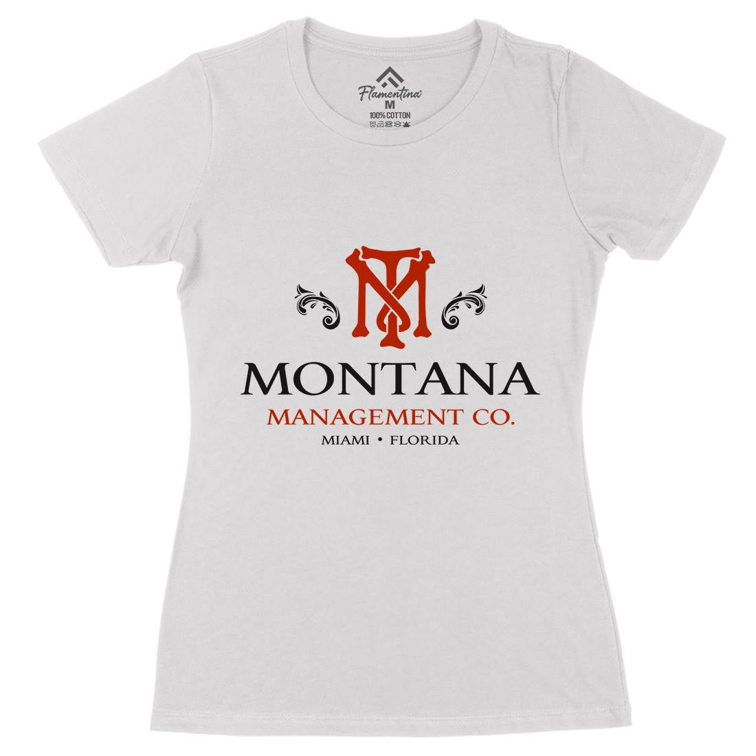 Montana Management Womens Organic Crew Neck T-Shirt Retro D360