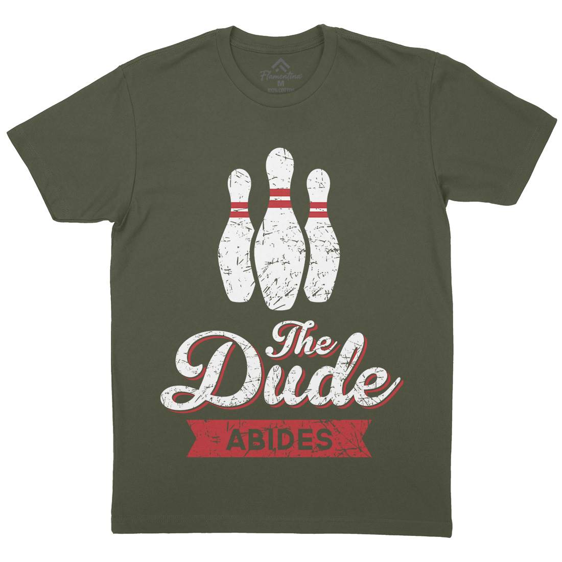 The Dude Mens Organic Crew Neck T-Shirt Sport D361