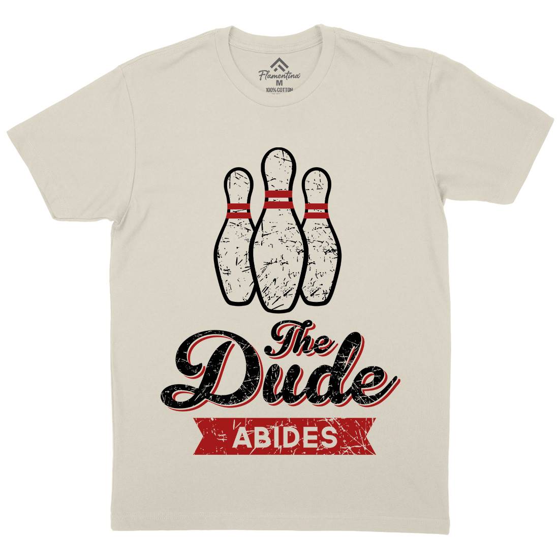 The Dude Mens Organic Crew Neck T-Shirt Sport D361
