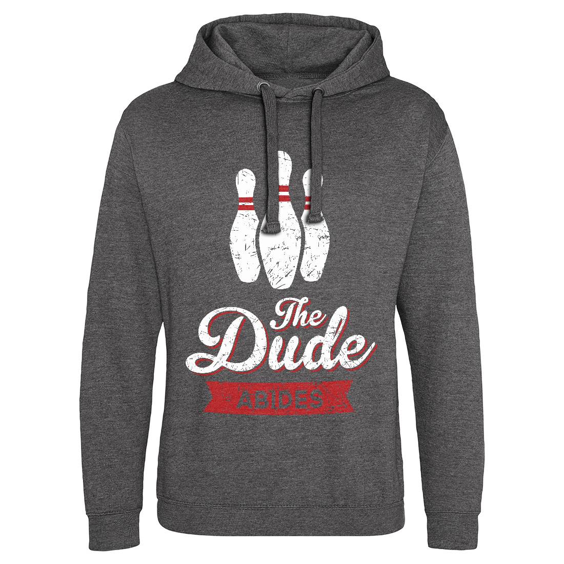 The Dude Mens Hoodie Without Pocket Sport D361
