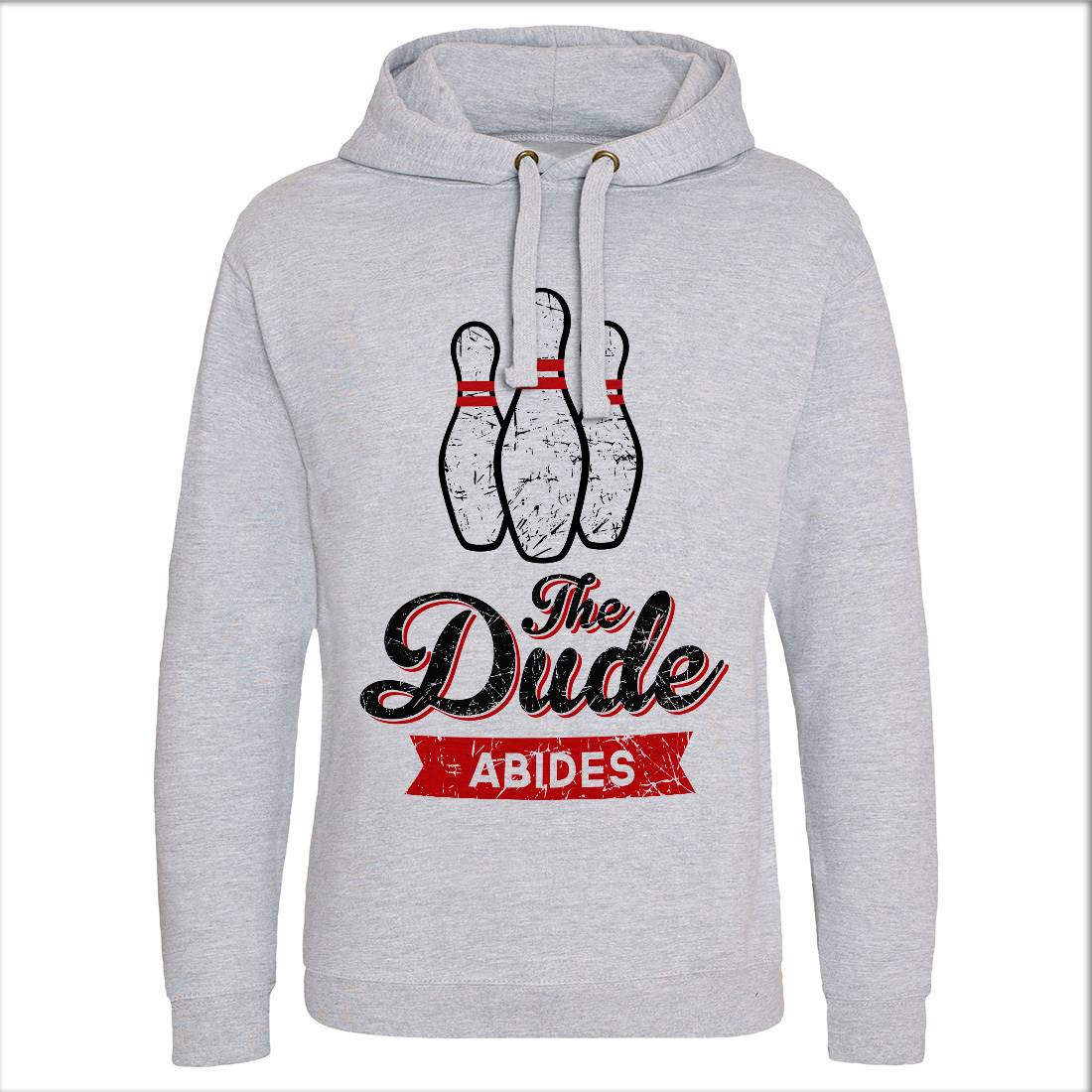 The Dude Mens Hoodie Without Pocket Sport D361