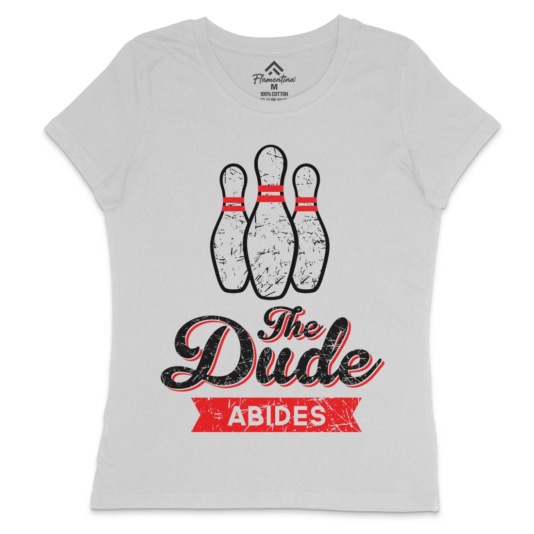 The Dude Womens Crew Neck T-Shirt Sport D361