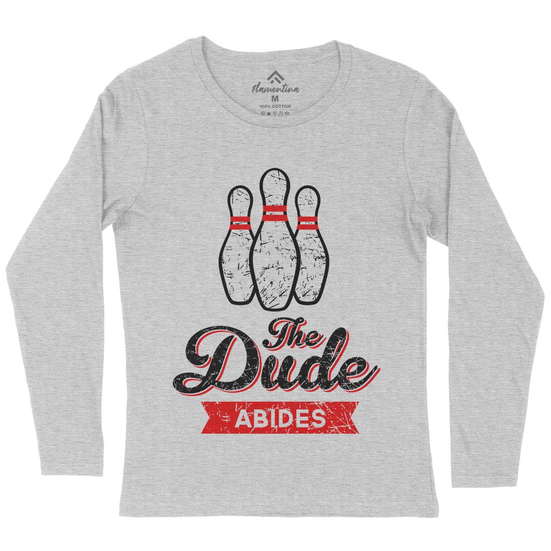 The Dude Womens Long Sleeve T-Shirt Sport D361