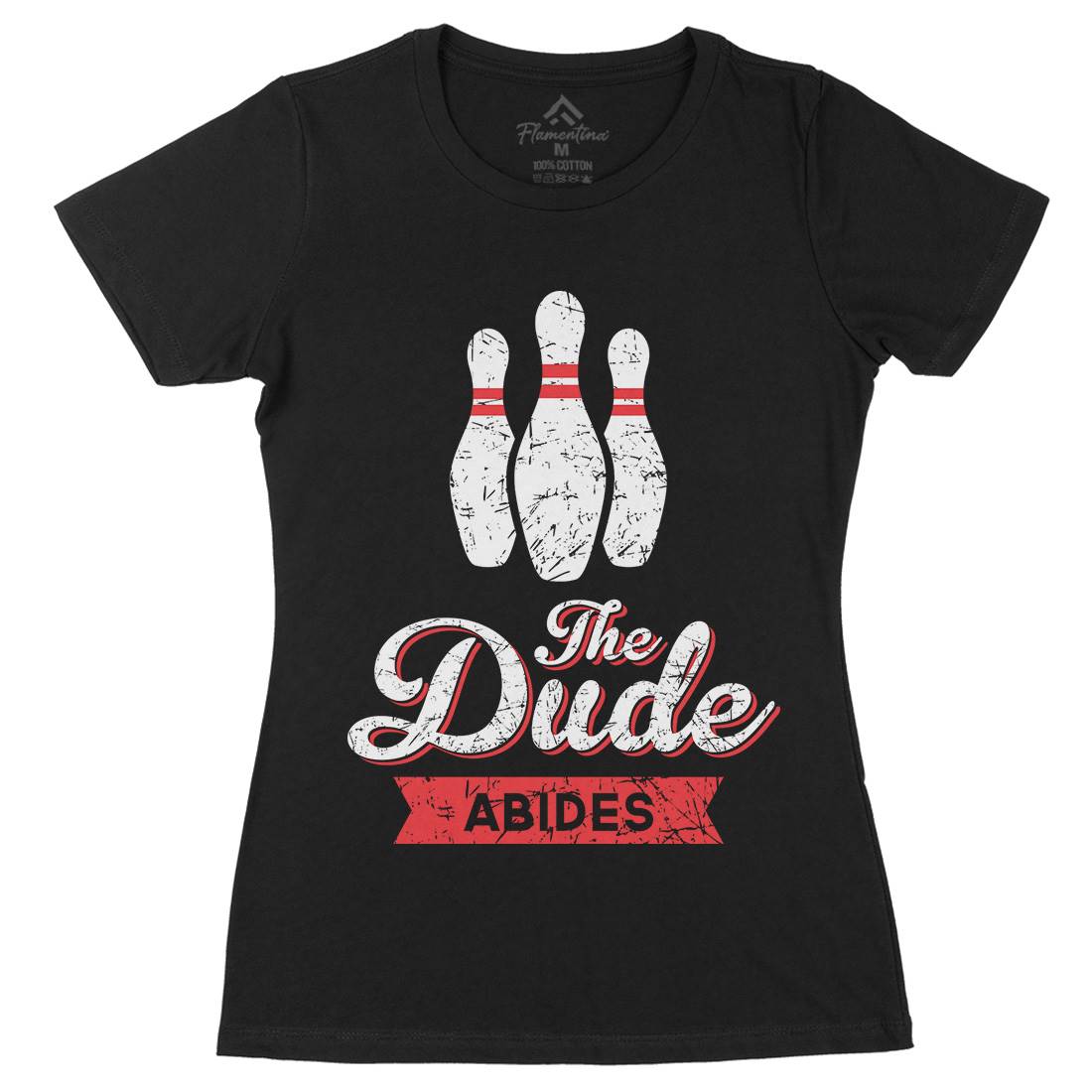 The Dude Womens Organic Crew Neck T-Shirt Sport D361