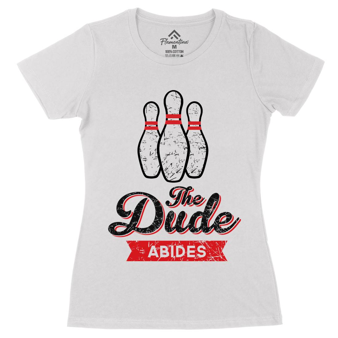 The Dude Womens Organic Crew Neck T-Shirt Sport D361