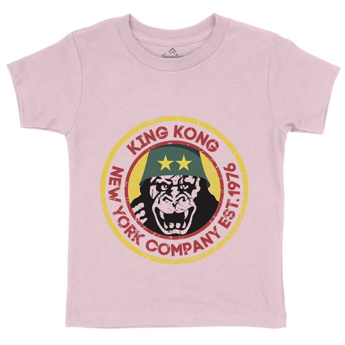 King Kong Company Kids Crew Neck T-Shirt Retro D362