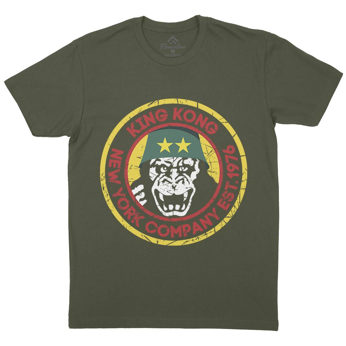 King Kong Company Mens Crew Neck T-Shirt Retro D362