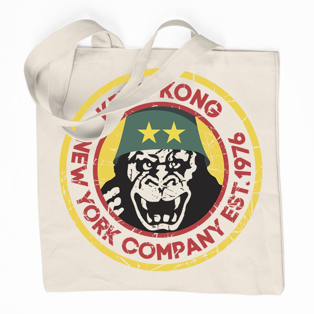 King Kong Company Organic Premium Cotton Tote Bag Retro D362