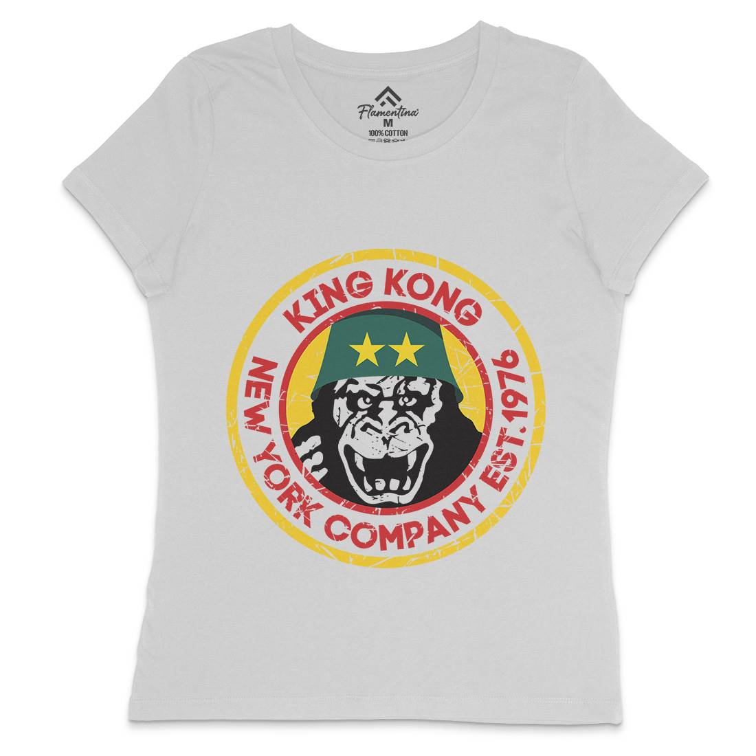 King Kong Company Womens Crew Neck T-Shirt Retro D362