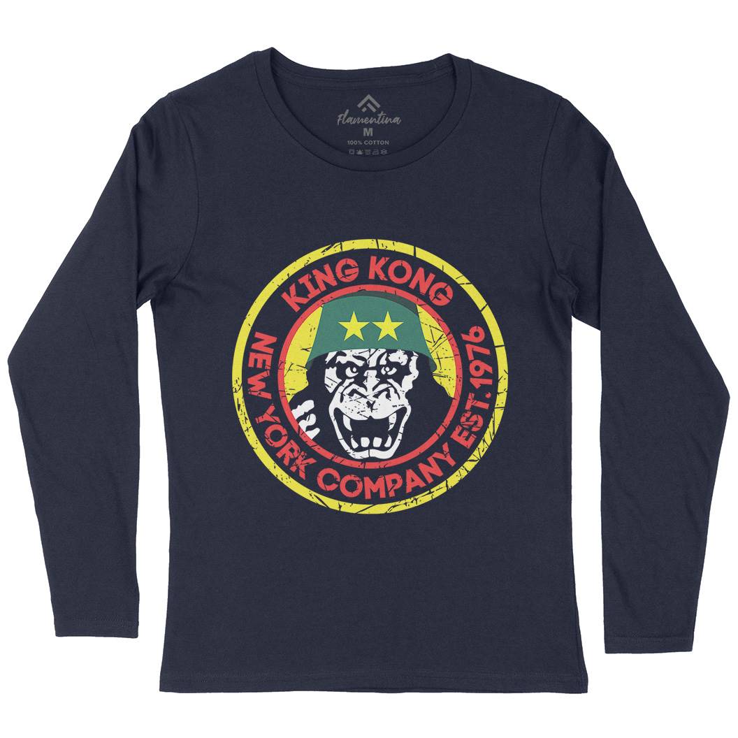 King Kong Company Womens Long Sleeve T-Shirt Retro D362