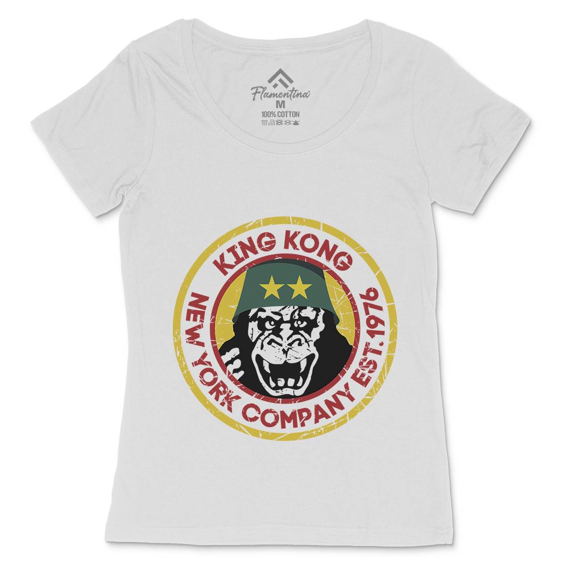 King Kong Company Womens Scoop Neck T-Shirt Retro D362