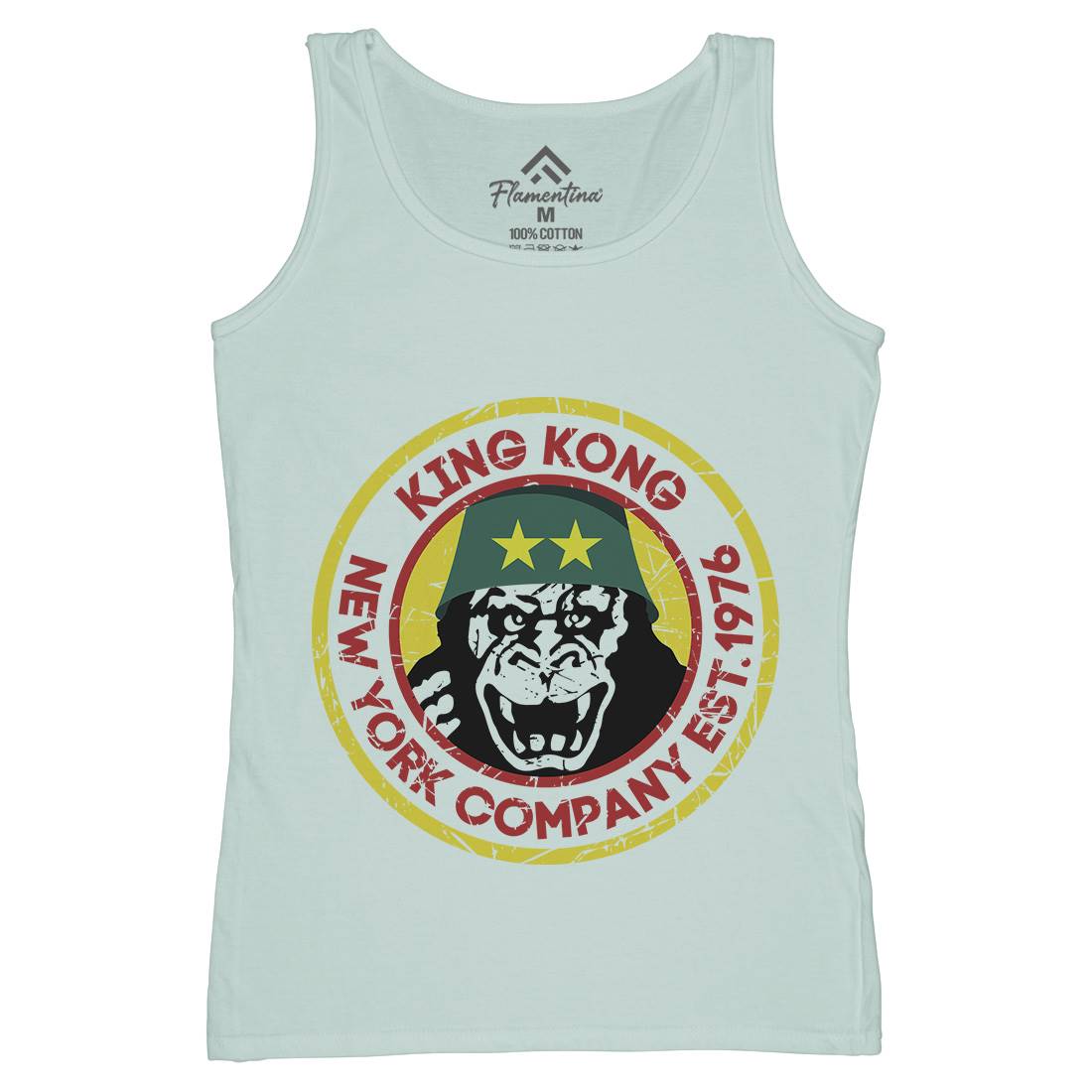 King Kong Company Womens Organic Tank Top Vest Retro D362