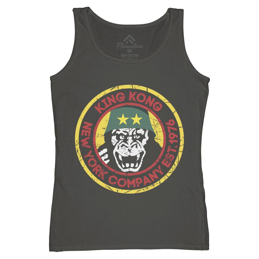 King Kong Company Womens Organic Tank Top Vest Retro D362