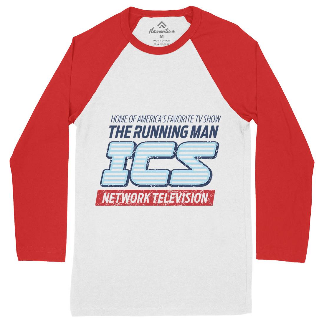 Ics Tv Mens Long Sleeve Baseball T-Shirt Space D363