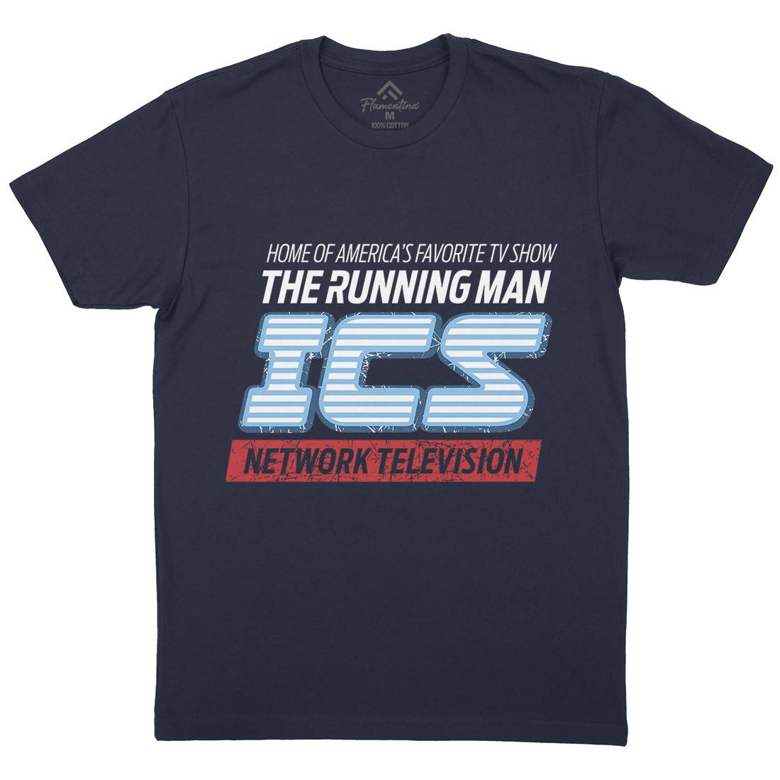 Ics Tv Mens Organic Crew Neck T-Shirt Space D363