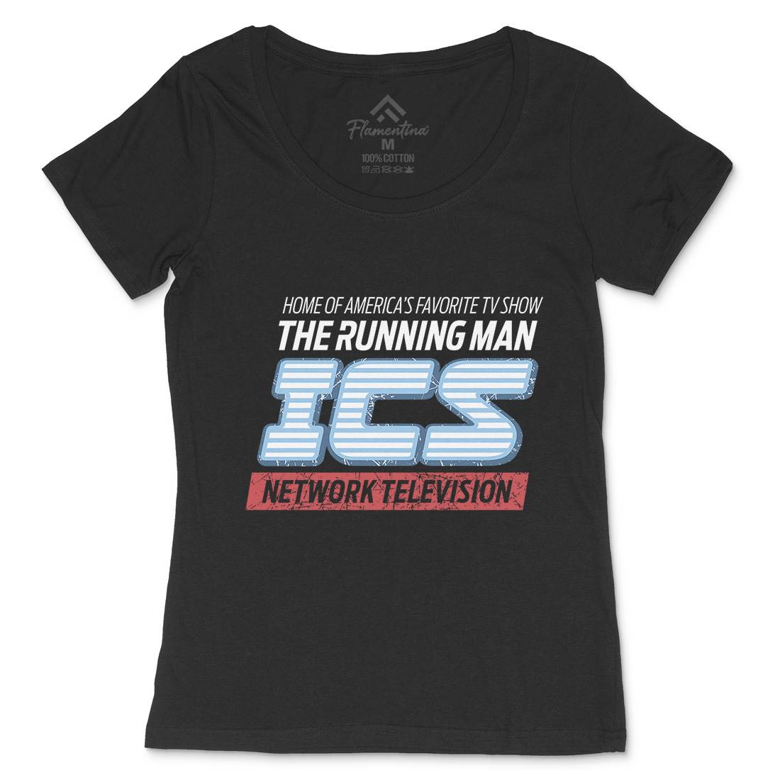 Ics Tv Womens Scoop Neck T-Shirt Space D363