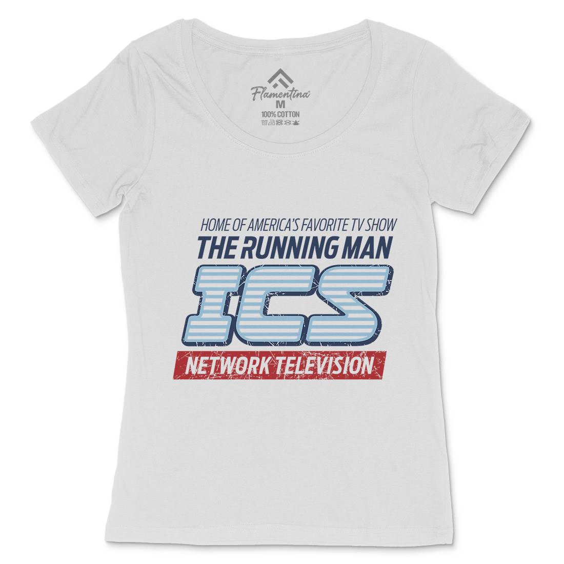 Ics Tv Womens Scoop Neck T-Shirt Space D363