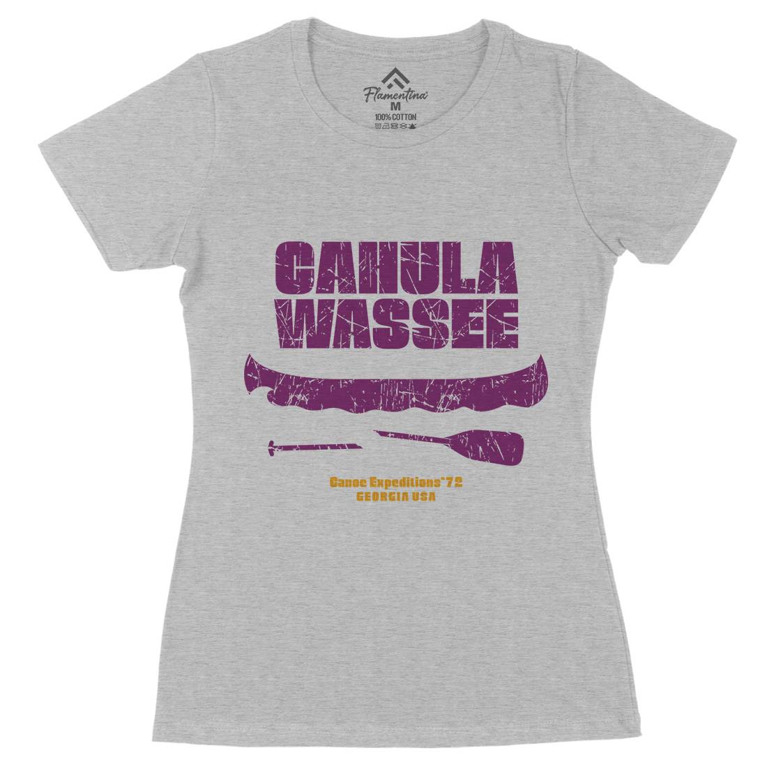 Cahulawassee Womens Organic Crew Neck T-Shirt Horror D364