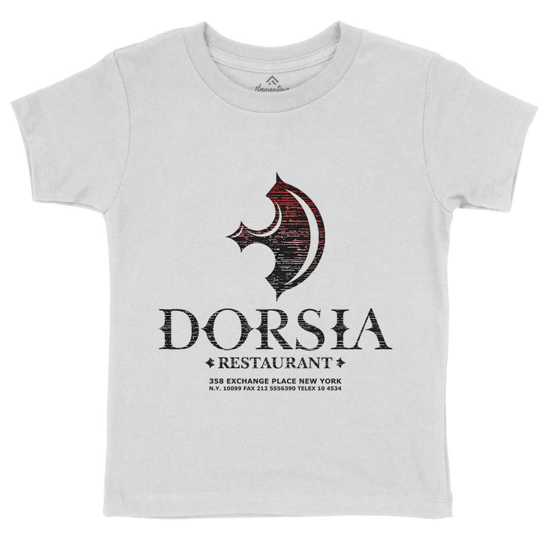 Dorsia Kids Organic Crew Neck T-Shirt Food D365
