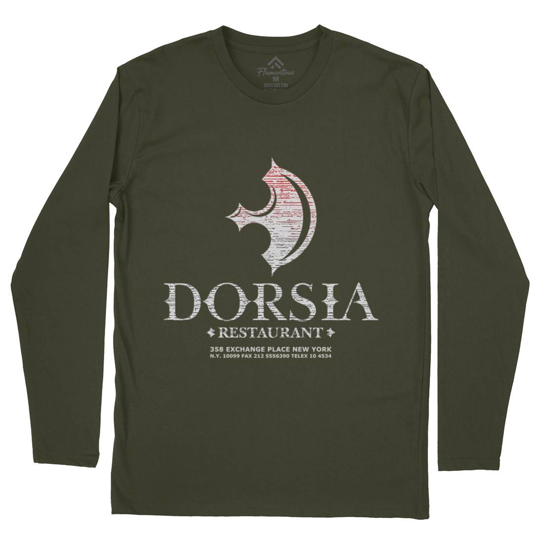 Dorsia Mens Long Sleeve T-Shirt Food D365