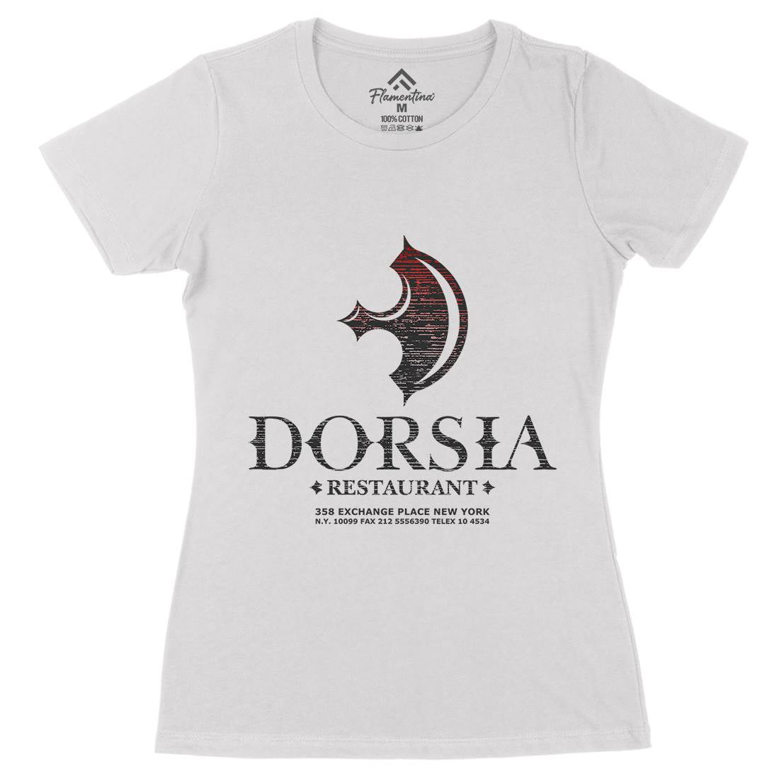 Dorsia Womens Organic Crew Neck T-Shirt Food D365
