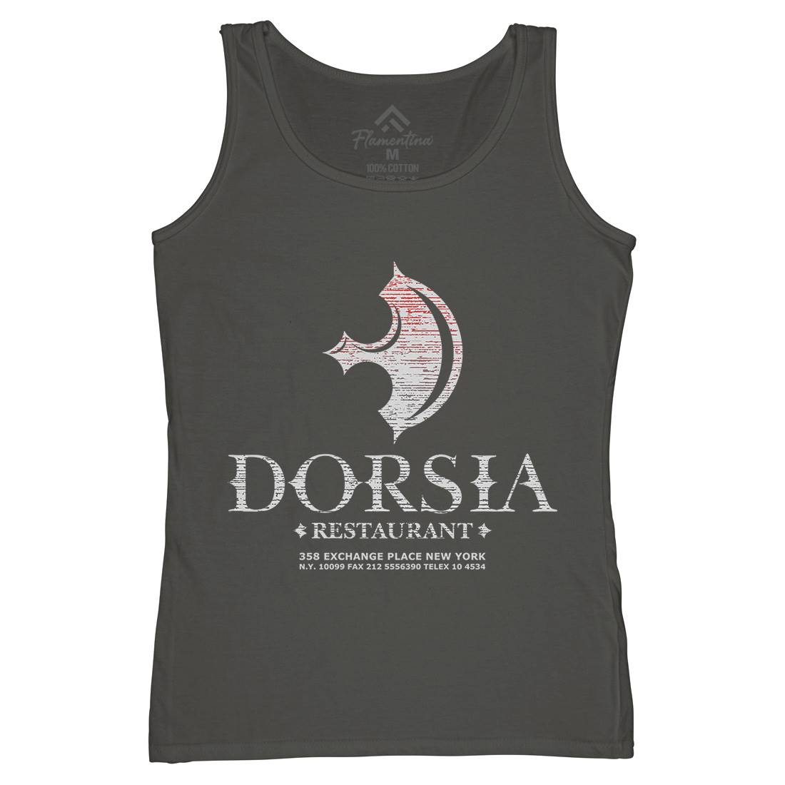 Dorsia Womens Organic Tank Top Vest Food D365