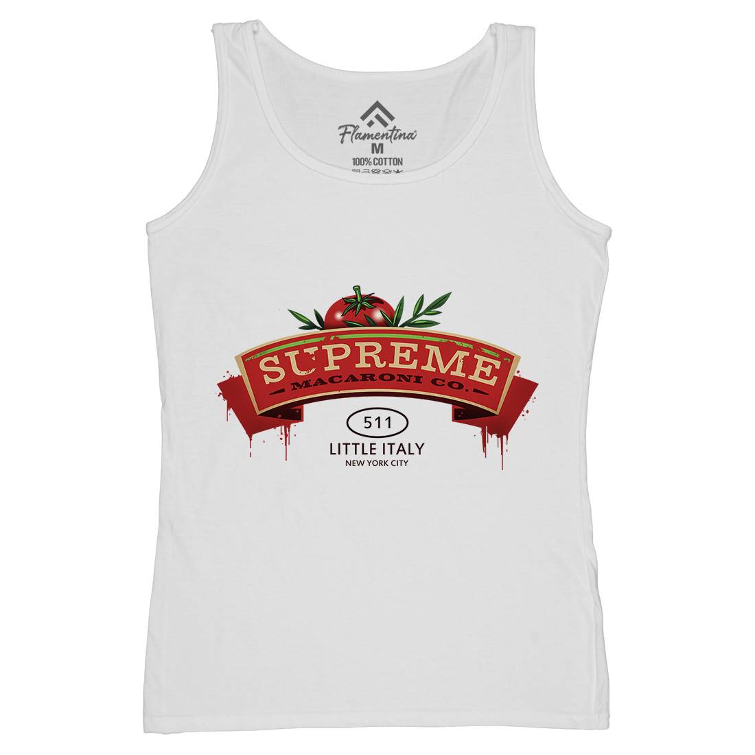 Supreme Macaroni Womens Organic Tank Top Vest Food D366
