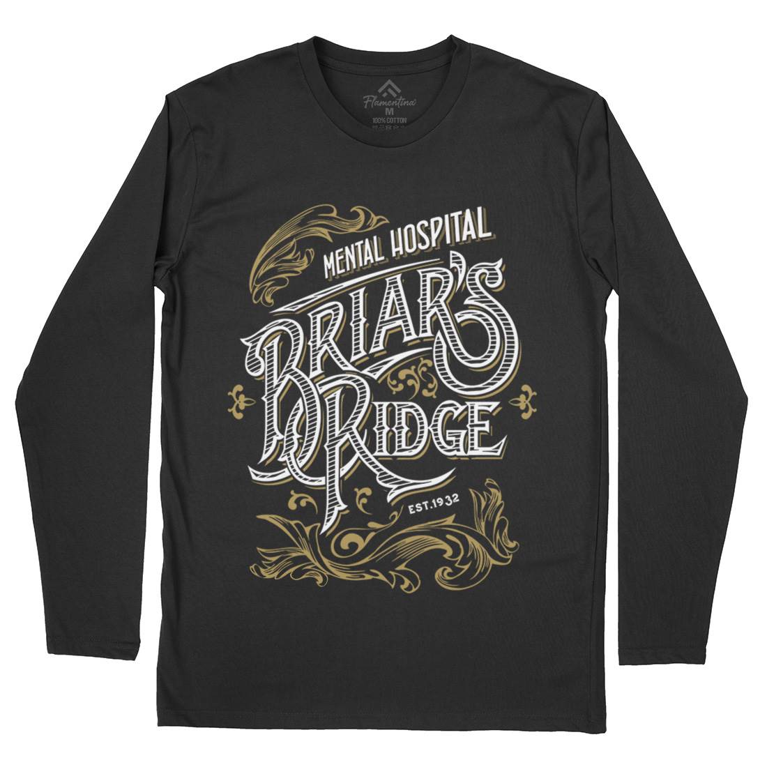 Briar Ridge Mens Long Sleeve T-Shirt Retro D367