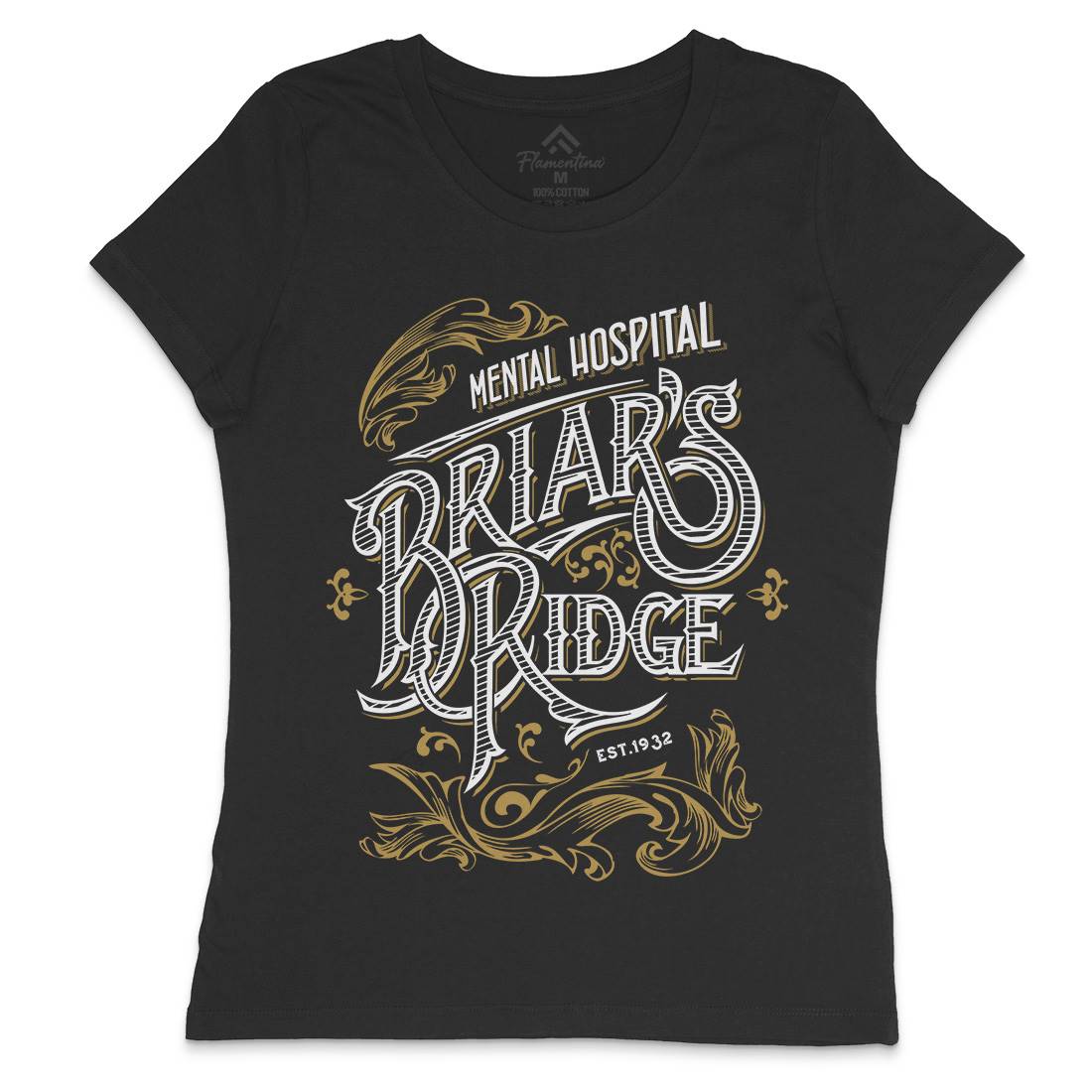 Briar Ridge Womens Crew Neck T-Shirt Retro D367