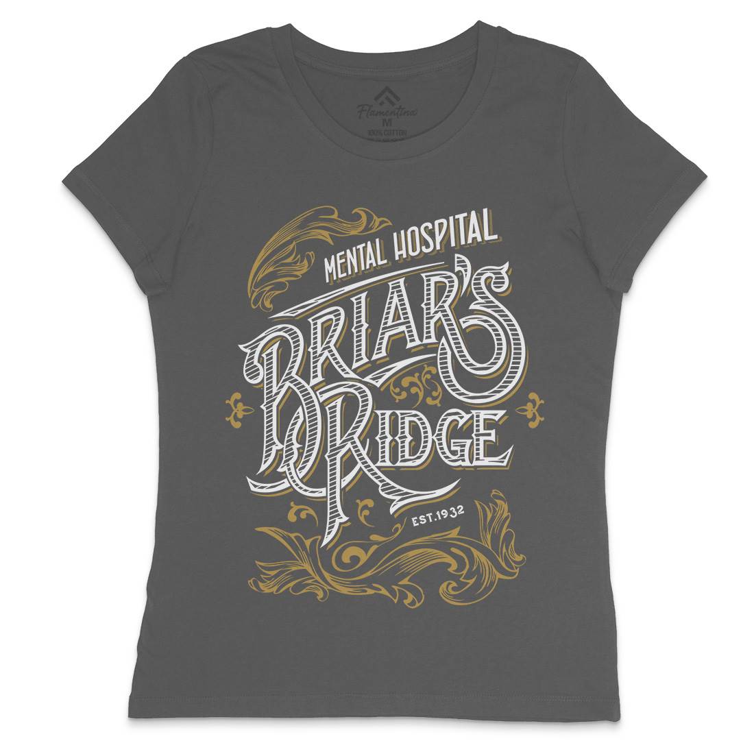 Briar Ridge Womens Crew Neck T-Shirt Retro D367