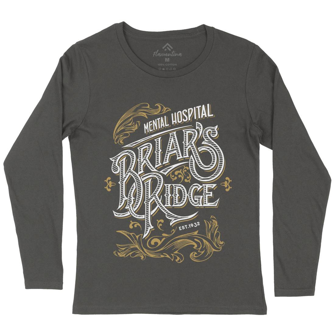 Briar Ridge Womens Long Sleeve T-Shirt Retro D367
