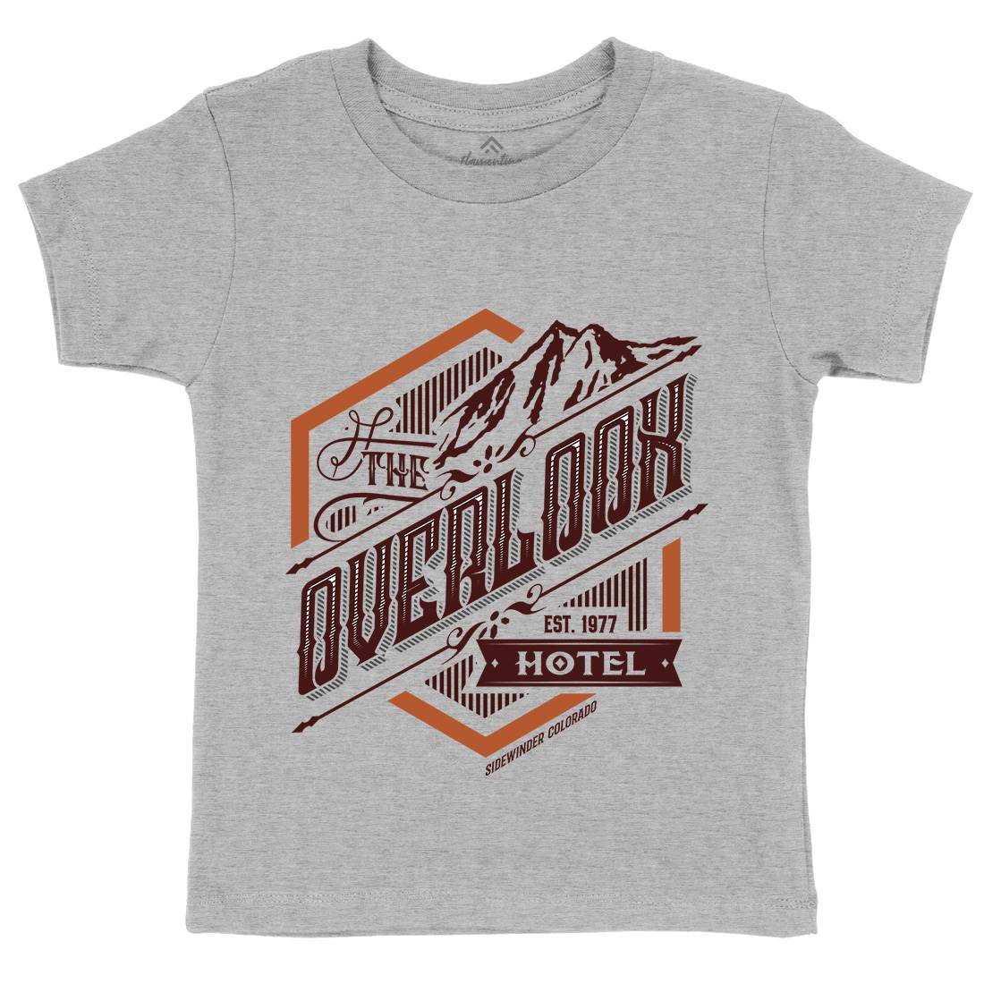 Overlook Hotel Kids Organic Crew Neck T-Shirt Horror D368