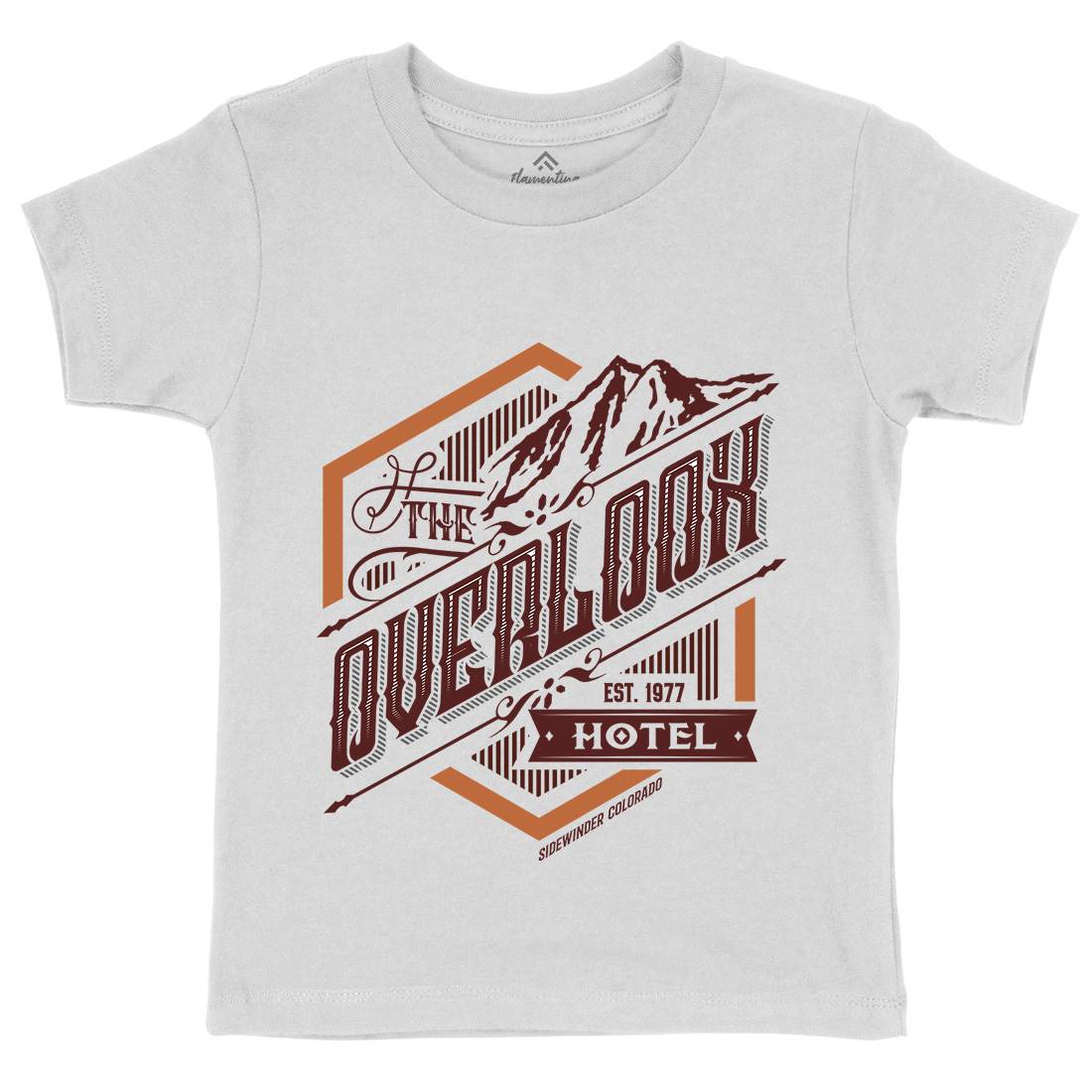 Overlook Hotel Kids Organic Crew Neck T-Shirt Horror D368