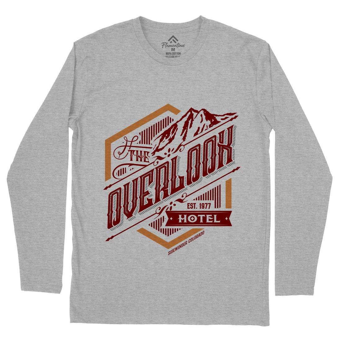 Overlook Hotel Mens Long Sleeve T-Shirt Horror D368