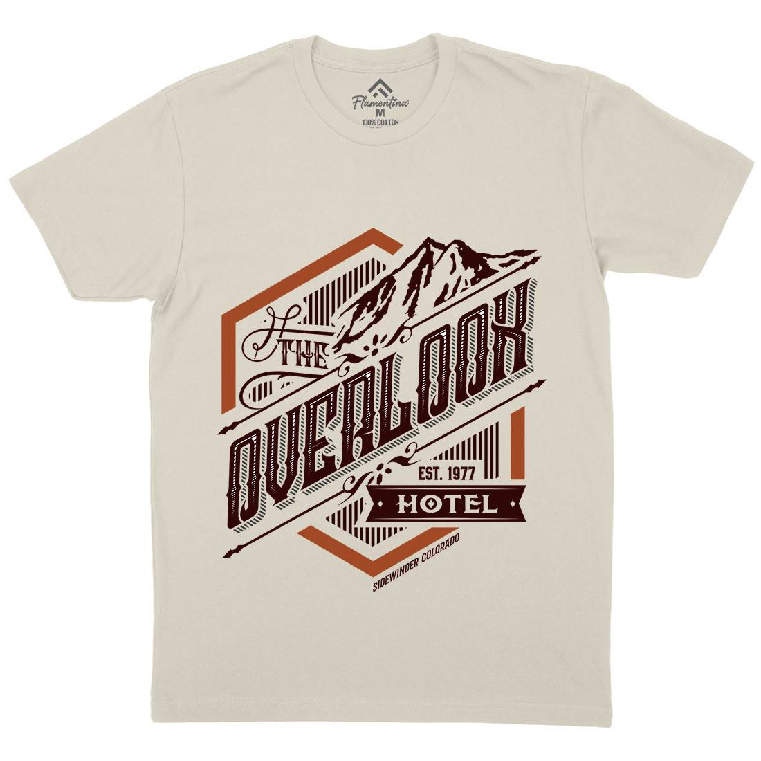 Overlook Hotel Mens Organic Crew Neck T-Shirt Horror D368