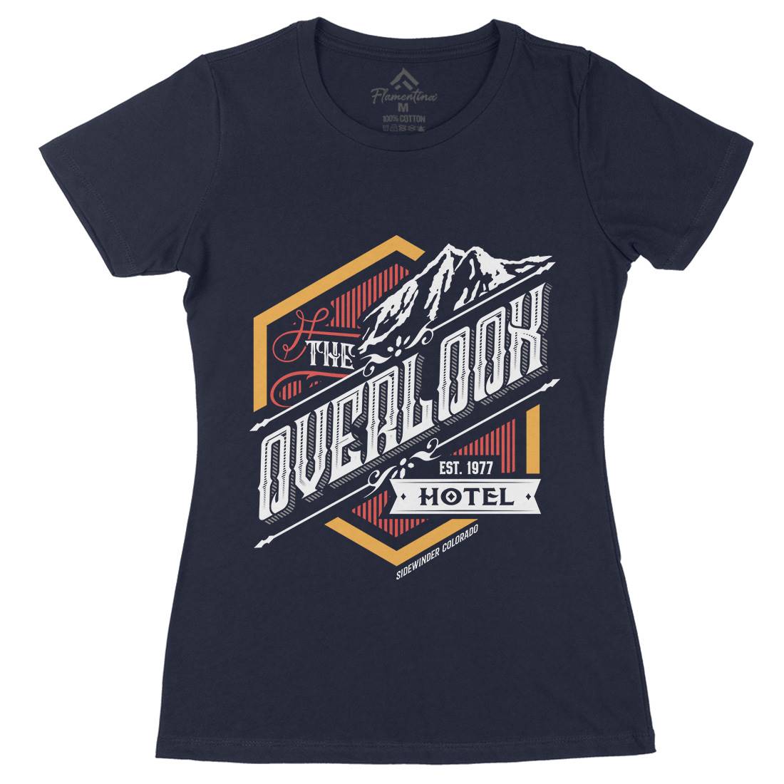 Overlook Hotel Womens Organic Crew Neck T-Shirt Horror D368