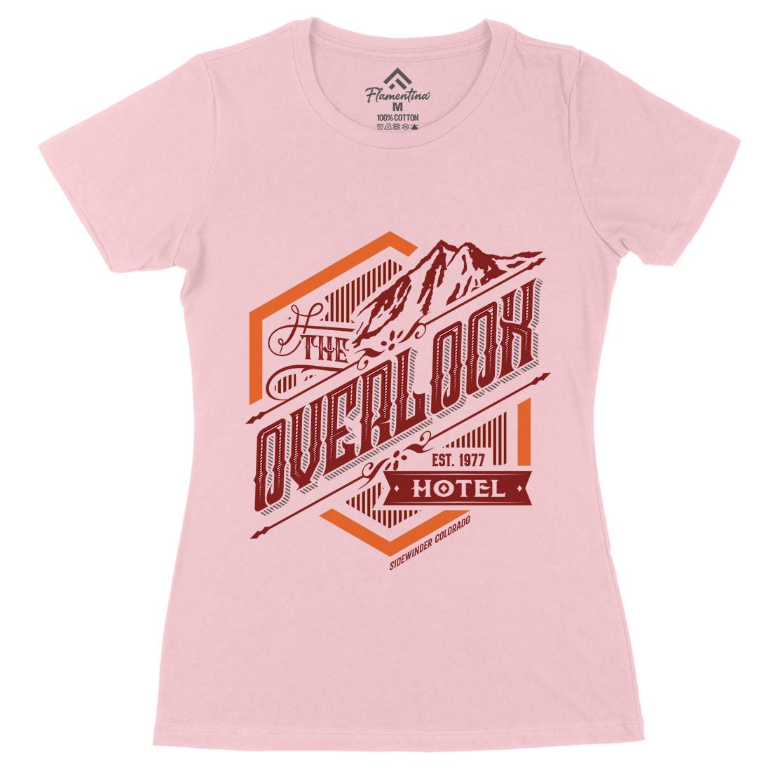 Overlook Hotel Womens Organic Crew Neck T-Shirt Horror D368