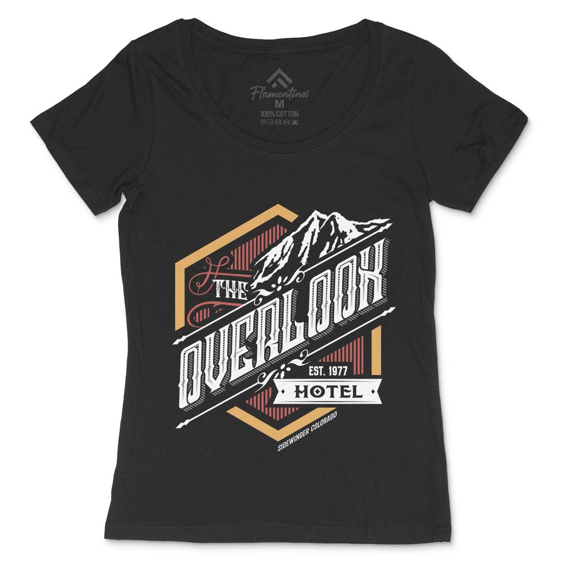 Overlook Hotel Womens Scoop Neck T-Shirt Horror D368