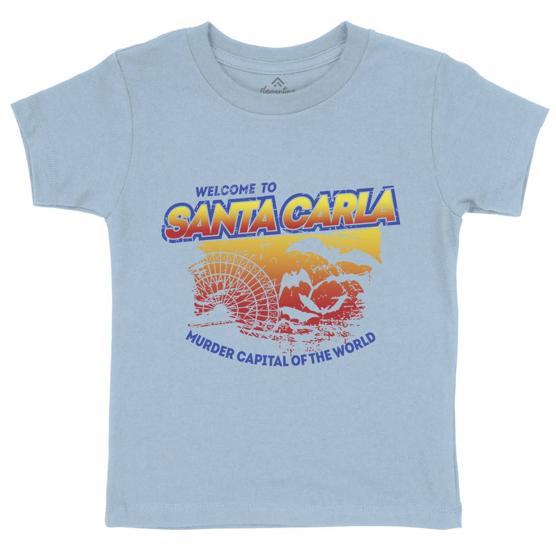 Santa Carla Kids Crew Neck T-Shirt Horror D369