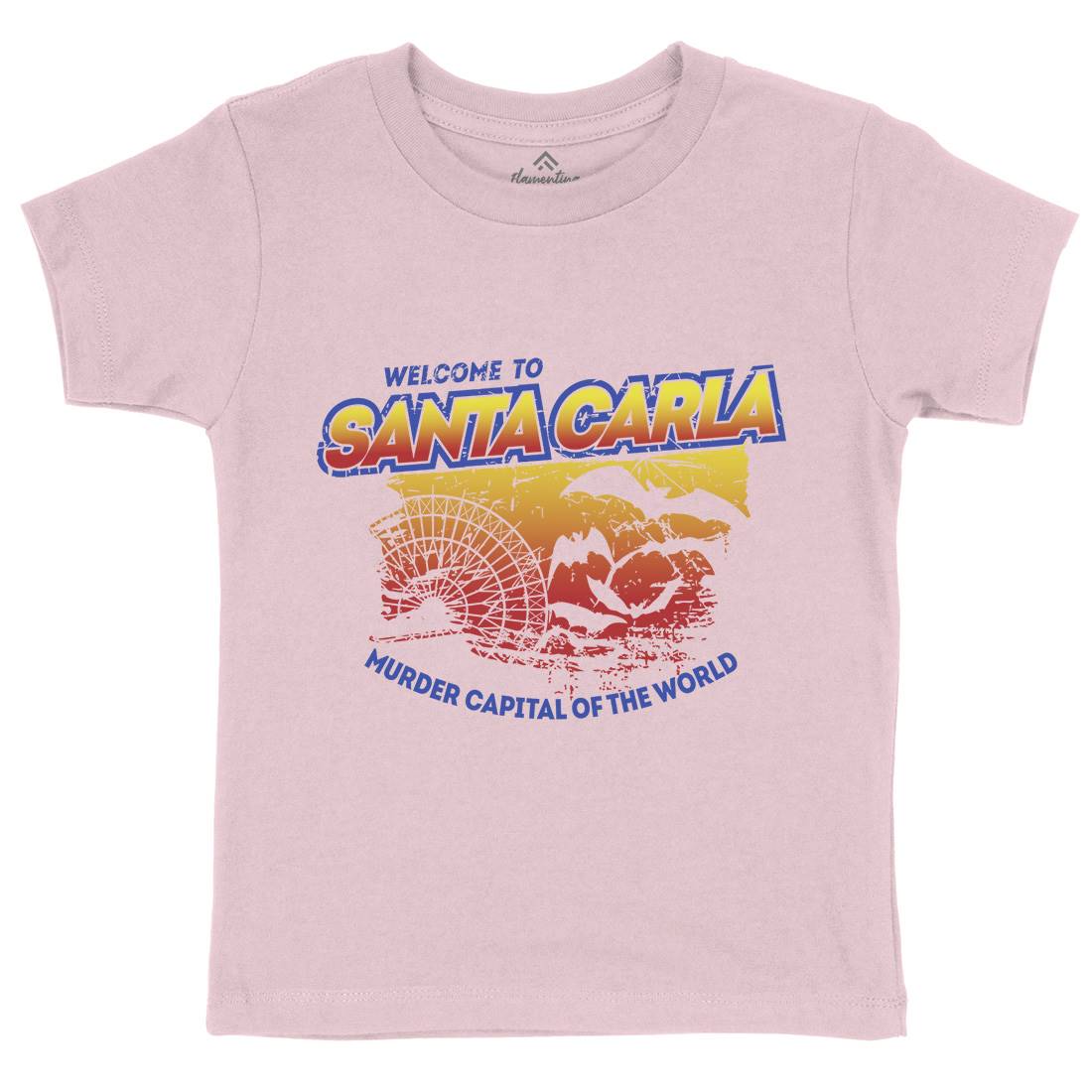 Santa Carla Kids Organic Crew Neck T-Shirt Horror D369