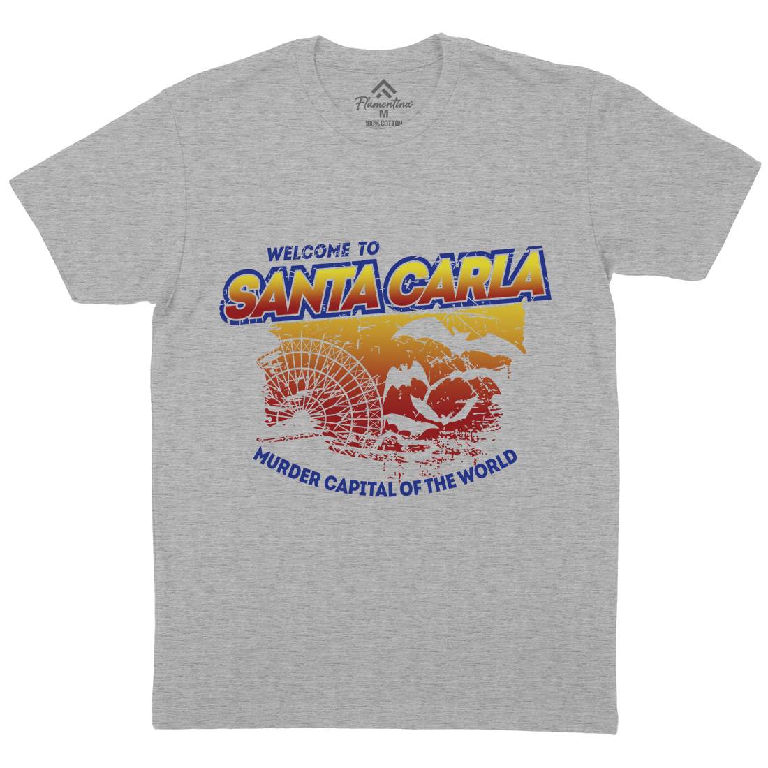 Santa Carla Mens Crew Neck T-Shirt Horror D369
