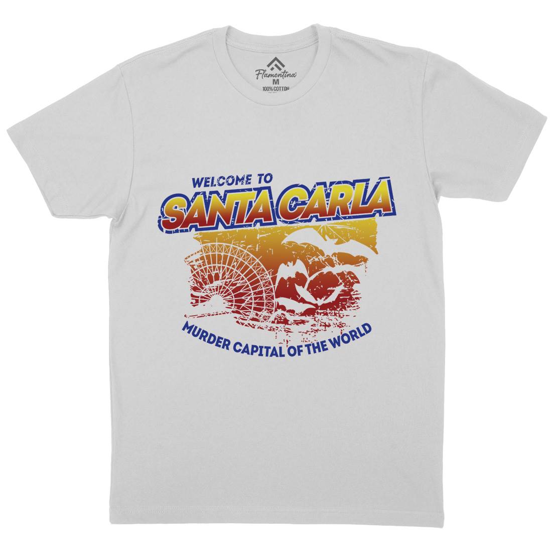 Santa Carla Mens Crew Neck T-Shirt Horror D369